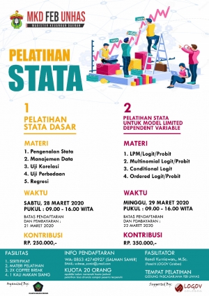 Call For Participants: Pelatihan Stata Dasar dan Stata Untuk Model Limited Dependent Variable