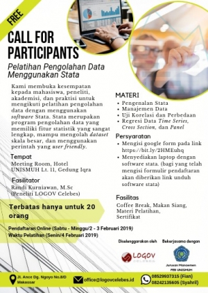 Pelatihan Pengolahan Data Menggunakan Stata